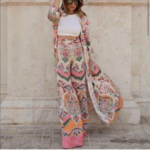 Zara High Waisted Palazzo Pants